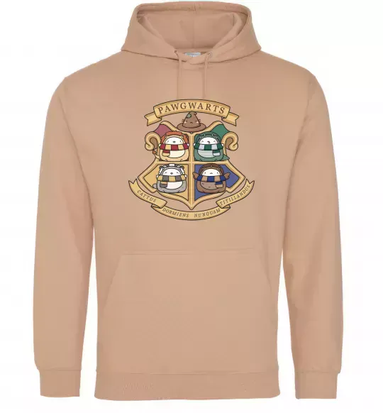 Женская толстовка (худи) Pawgwarts Гаррі Поттер Песочный фото