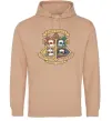 Женская толстовка (худи) Pawgwarts Гаррі Поттер Песочный фото