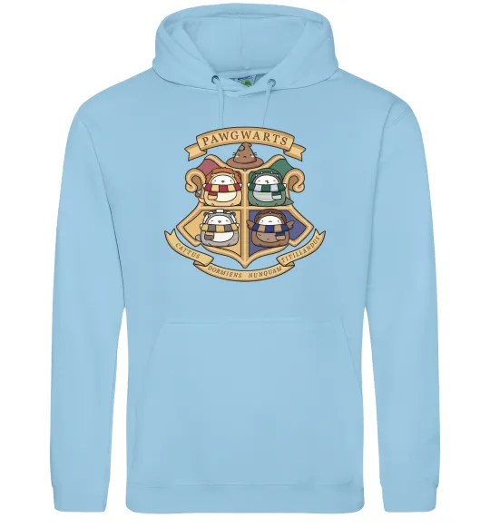 Жіноча толстовка (худі) Pawgwarts Гаррі Поттер Блакитний фото
