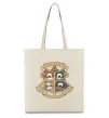 Еко-сумка Pawgwarts Гаррі Поттер Бежевий Еко-сумка Pawgwarts Гаррі Поттер Бежевий фото
