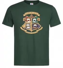 Мужская футболка Pawgwarts Гаррі Поттер Темно-зеленый фото