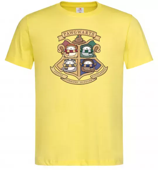 Мужская футболка Pawgwarts Гаррі Поттер Лимонный фото