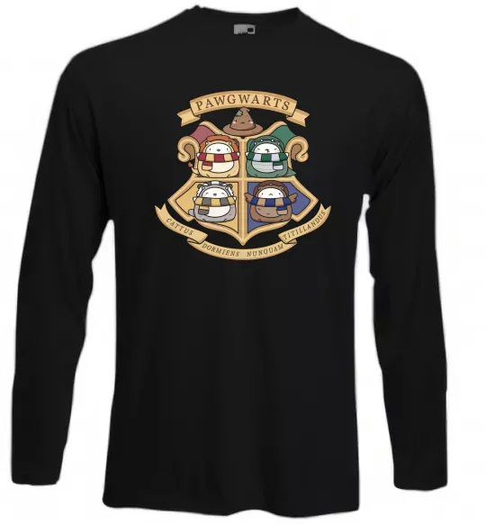 Лонгслив Pawgwarts Гаррі Поттер Черный фото