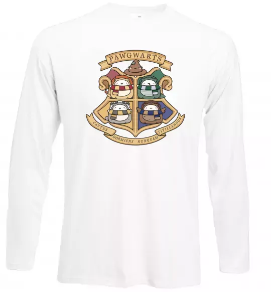 Лонгслив Pawgwarts Гаррі Поттер Белый фото