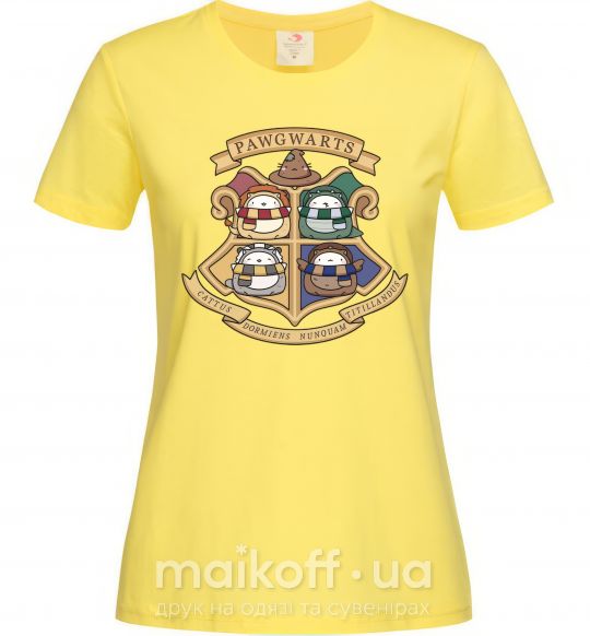 Женская футболка Pawgwarts Гарри Поттер Лимонный фото