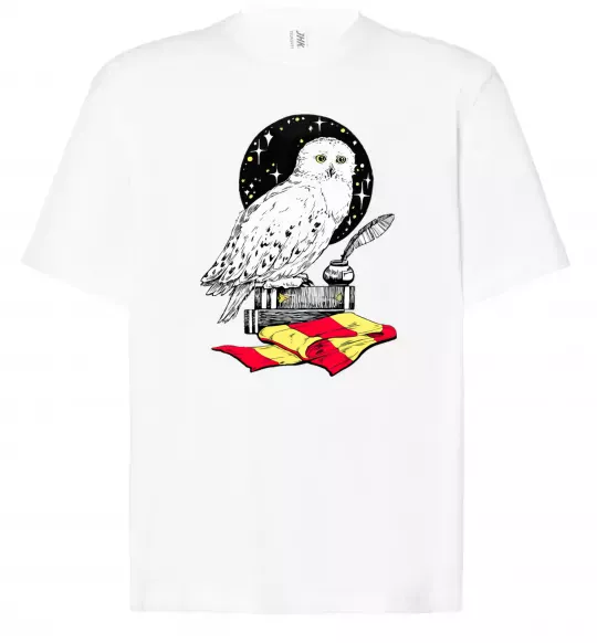 Футболка Оверсайз Букля Гаррі Поттер Белый фото