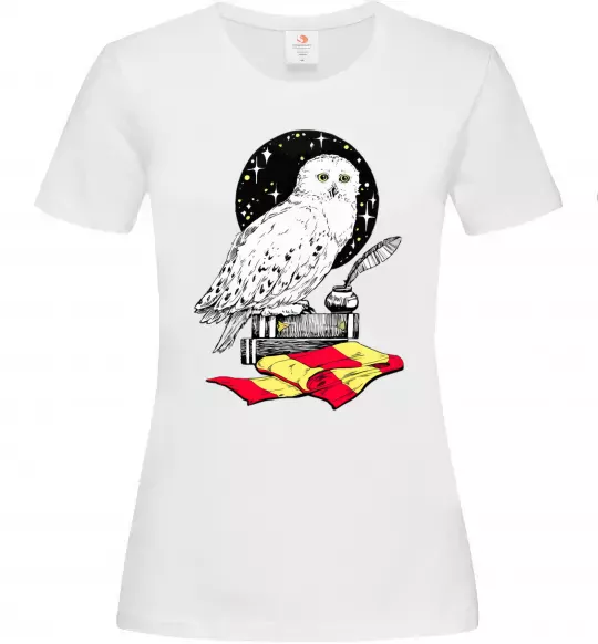 Жіноча футболка Букля Гаррі Поттер Білий фото