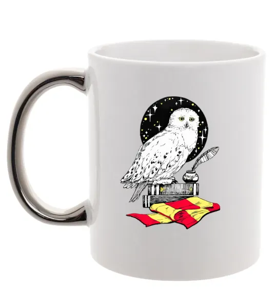 Чашка с цветной ручкой Букля Гаррі Поттер Серебро фото