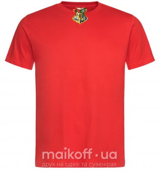 Чоловіча футболка Хогвартс герб Червоний фото