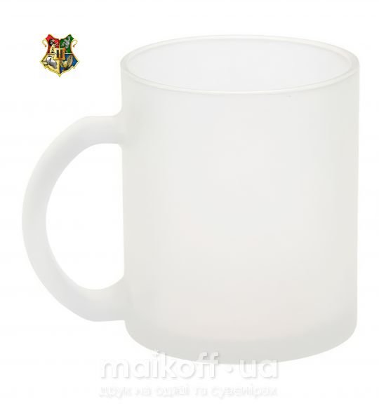 Чашка стеклянная Хогвартс герб Фроузен фото