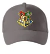 Кепка Хогвартс герб Серый фото