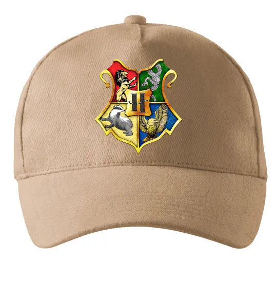 Кепка Хогвартс герб Пісочний фото
