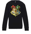 Дитячий світшот Хогвартс герб Чорний Дитячий світшот Хогвартс герб Чорний фото