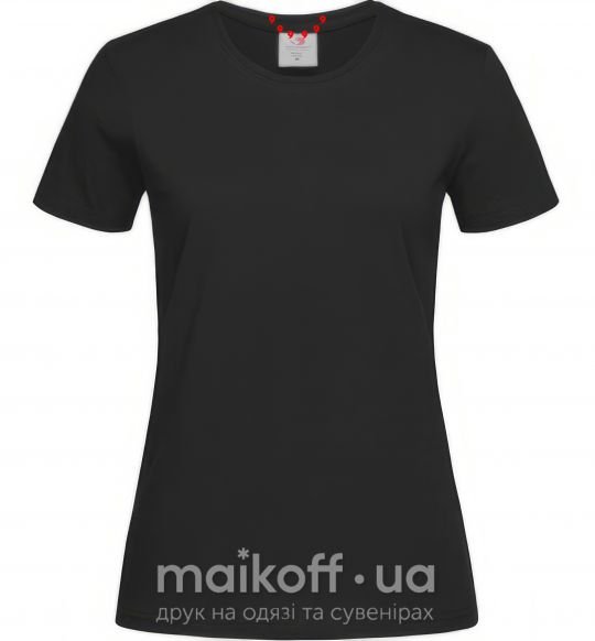 Жіноча футболка Метки Учиха Чорний фото