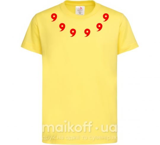 Дитяча футболка Метки Учиха Лимонний фото