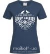 Жіноча футболка Borgin and burkes Гарри Поттер Темно-синій фото