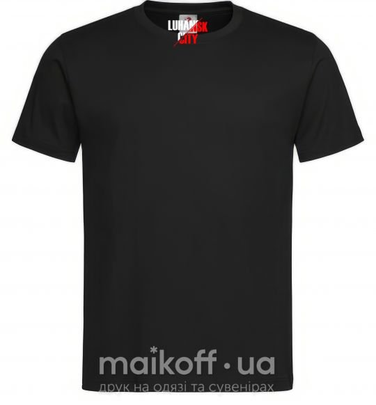 Мужская футболка Luhansk city мужская черная L Черный фото