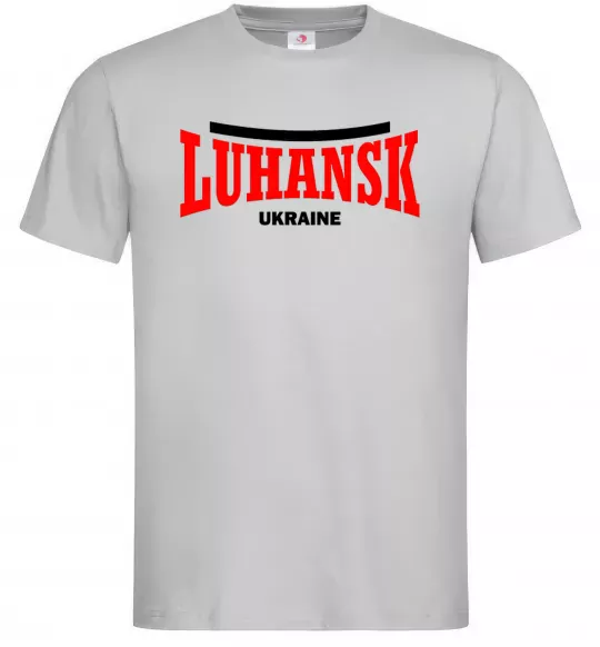 Чоловіча футболка Luhansk Ukraine мужская серая L Сірий фото