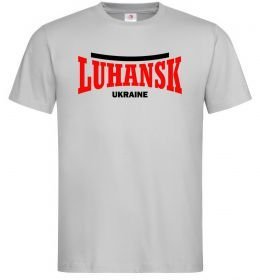 Чоловіча футболка Luhansk Ukraine мужская серая L
