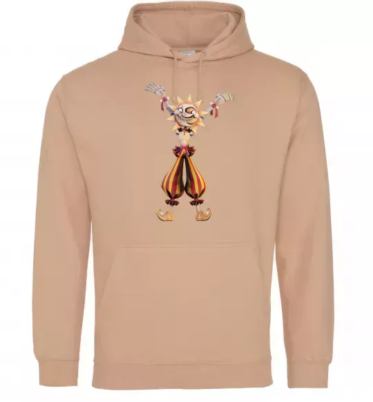 Мужская толстовка (худи) Five Nights at Freddys Sun Песочный фото