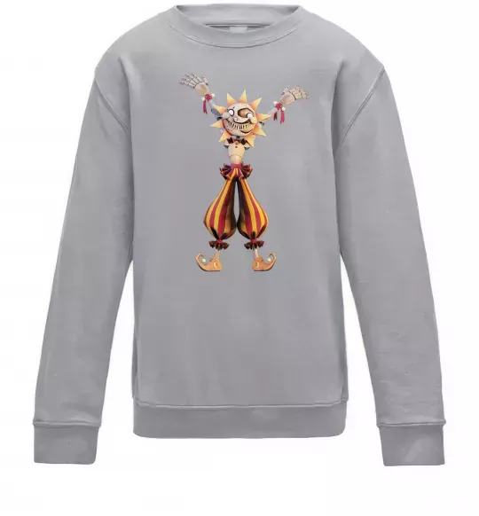 Детский Свитшот Five Nights at Freddys Sun Серый меланж фото