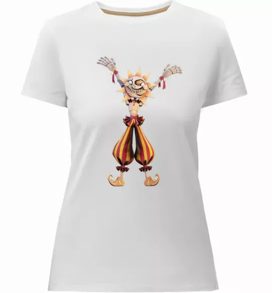 Жіноча преміум футболка Five Nights at Freddys Sun Білий фото