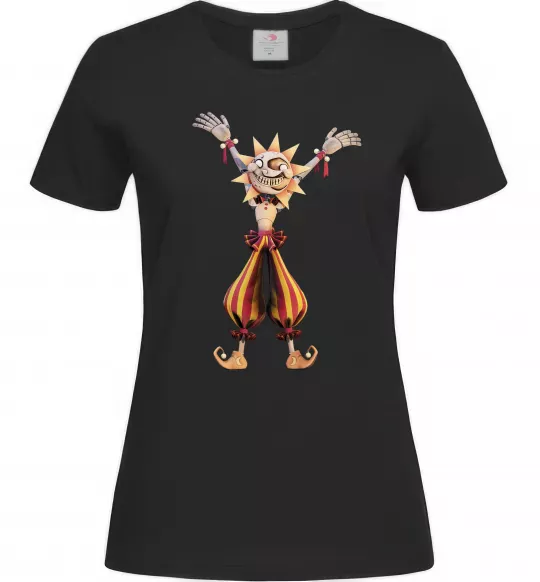 Женская футболка Five Nights at Freddys Sun Черный фото