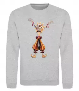 Свитшот Five Nights at Freddys Sun Серый меланж фото