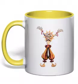 Чашка с цветной ручкой