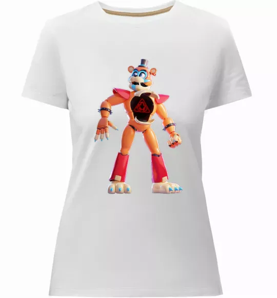Женская премиум футболка FNAF Funko Белый фото