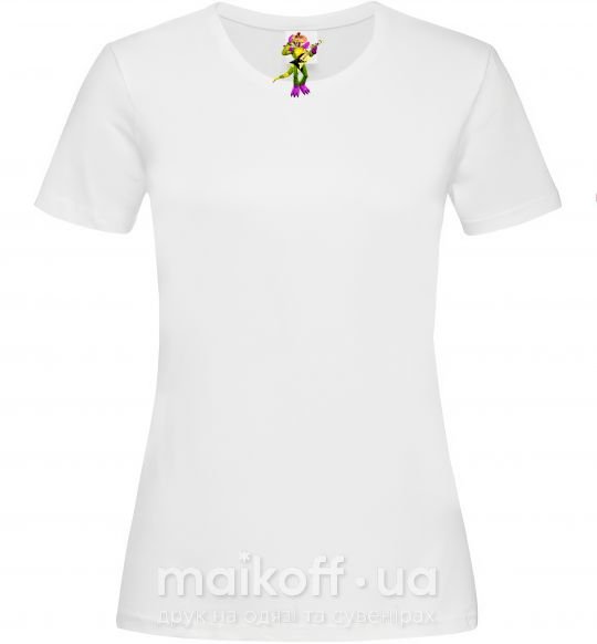 Жіноча футболка Глемрок Монти 5 ночей с Фредди Білий фото