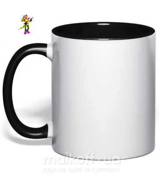 Чашка з кольоровою ручкою Глемрок Монти 5 ночей с Фредди Чорний фото