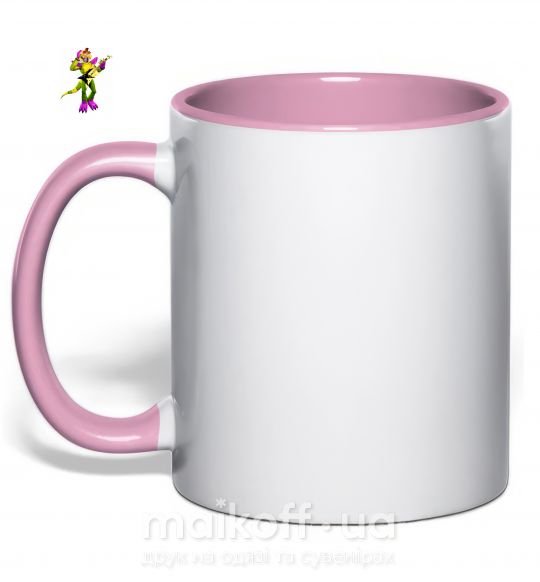 Чашка з кольоровою ручкою Глемрок Монти 5 ночей с Фредди Ніжно рожевий фото