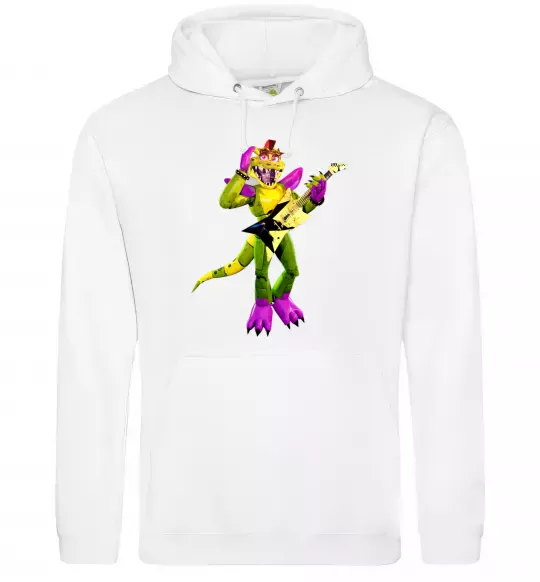 Чоловіча толстовка (худі) Глемрок Монти 5 ночей с Фредди Білий фото