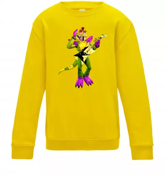 Детский Свитшот Глемрок Монти 5 ночей с Фредди Солнечно желтый фото