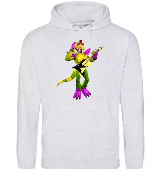 Жіноча толстовка (худі) Глемрок Монти 5 ночей с Фредди Сірий меланж фото