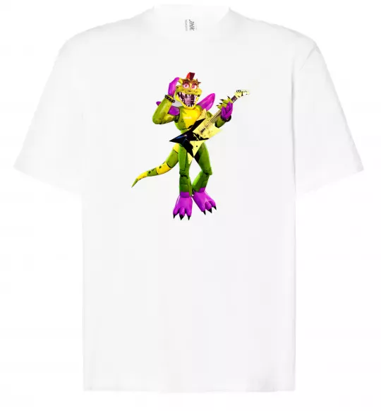 Футболка Оверсайз Глемрок Монти 5 ночей с Фредди Білий фото