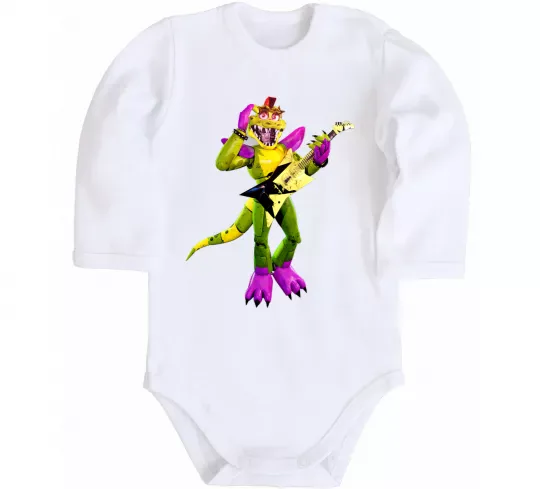 Детский боди Глемрок Монти 5 ночей с Фредди Белый фото