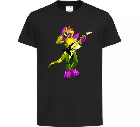 Дитяча футболка Глемрок Монти 5 ночей с Фредди Чорний фото