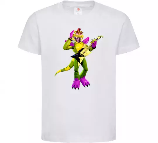 Дитяча футболка Глемрок Монти 5 ночей с Фредди Білий фото