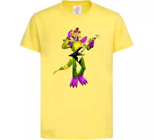 Дитяча футболка Глемрок Монти 5 ночей с Фредди Лимонний фото