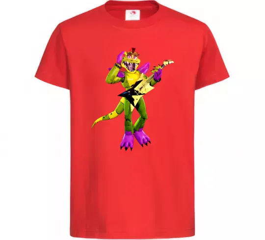 Дитяча футболка Глемрок Монти 5 ночей с Фредди Червоний фото