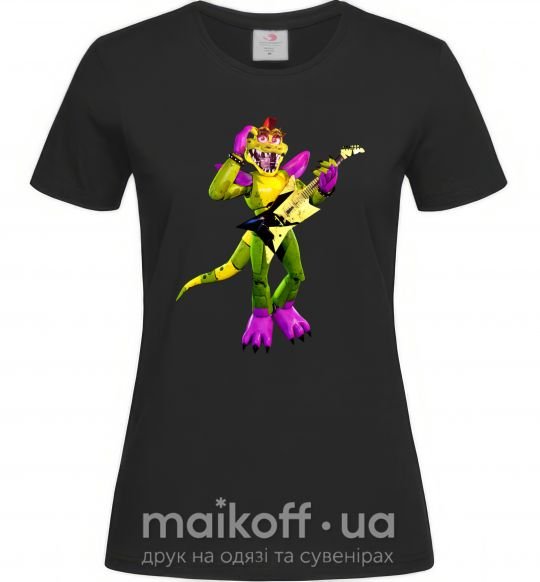 Жіноча футболка Глемрок Монти 5 ночей с Фредди Чорний фото