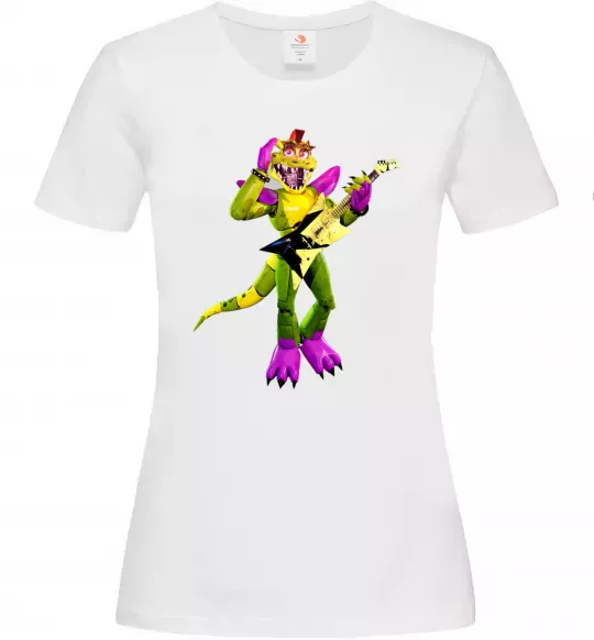 Женская футболка Глемрок Монти 5 ночей с Фредди Белый фото