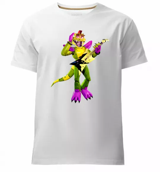 Мужская премиум футболка Глемрок Монти 5 ночей с Фредди Белый фото