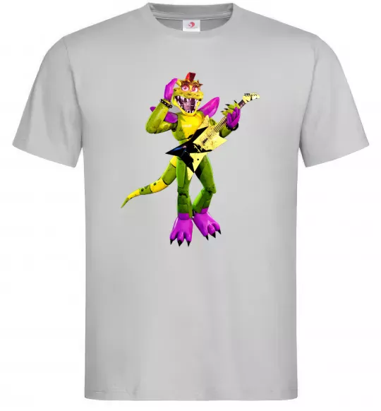 Мужская футболка Глемрок Монти 5 ночей с Фредди Серый фото