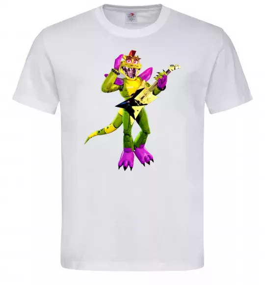 Мужская футболка Глемрок Монти 5 ночей с Фредди Белый фото