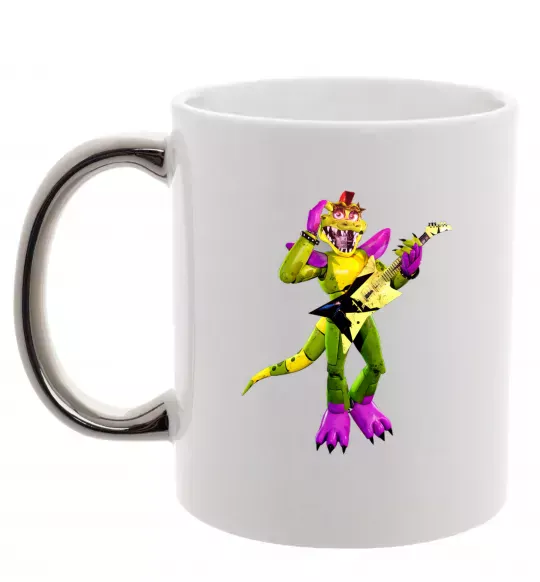 Чашка с цветной ручкой Глемрок Монти 5 ночей с Фредди Серебро фото