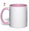 Чашка з кольоровою ручкою Чика Фнаф Ніжно рожевий фото