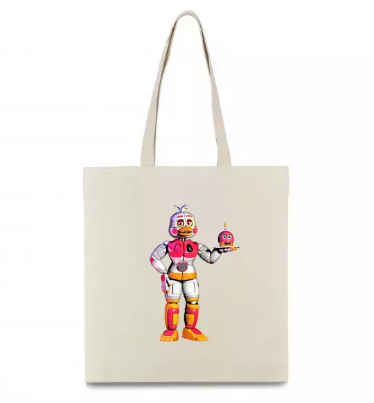 Еко-сумка Чика Фнаф Бежевий фото